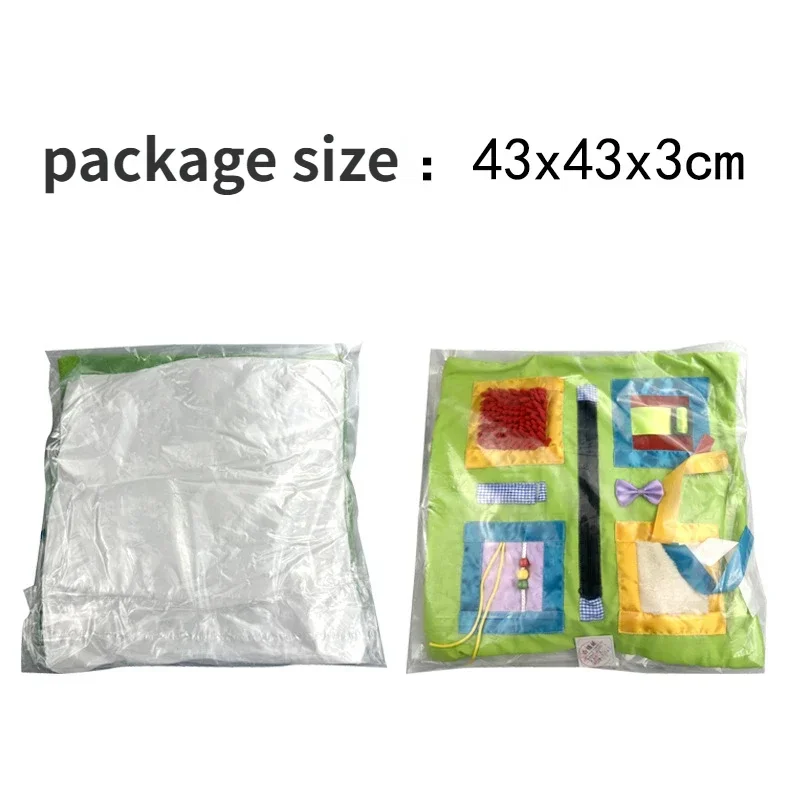 Coussin sensoriel alzheimer, emballage 43 × 43 × 3 cm